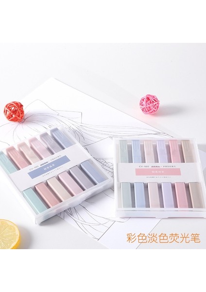 Tatlı Serisi Tarzı Morandi Fosforlu Kalem Seti Pastel Işaretleyiciler Penne Kawaii Textmarker Floresan Marcatextos Renk Peool Malzemeleri (Yurt Dışından) modelleri