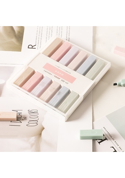 Tuz Serisi Tarzı Et Yumuşak Ucu Fosforlu Açık Renk Kawaii Işaretleyici Kalem Dıy Fotoğraf Albümü Dergisi Floresan Kalem Öğrenci Kırtasiye (Yurt Dışından) fırsatları