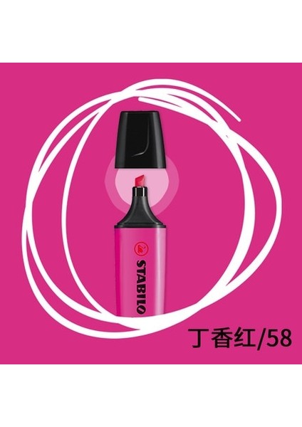 No.58 Tarzı 1 Adet Almanya Stabilo Fosforlu Kalem Boss Boss Renk Işaretleyici Vuruşları Odak Notları Kalem (Yurt Dışından)