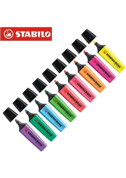 No.58 Tarzı 1 Adet Almanya Stabilo Fosforlu Kalem Boss Boss Renk Işaretleyici Vuruşları Odak Notları Kalem (Yurt Dışından) fiyatları