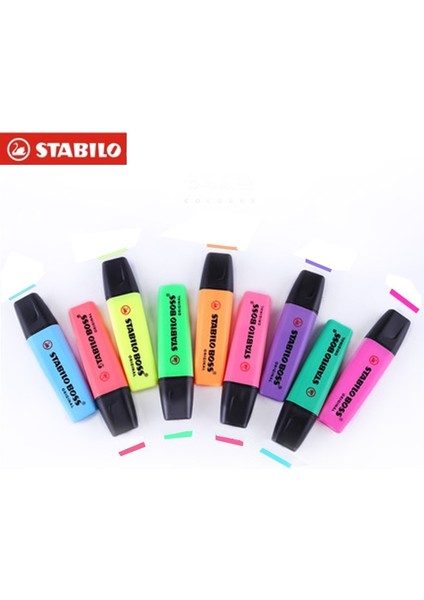 No.58 Tarzı 1 Adet Almanya Stabilo Fosforlu Kalem Boss Boss Renk Işaretleyici Vuruşları Odak Notları Kalem (Yurt Dışından) modelleri