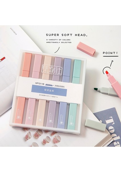 C Stili Pastel Fosforlu Kalem Seti Yetişkinler ve Çocuklar Için Keski Ucu Marker Kalem Büyük Mürekkep Milliners Okul Ofis Malzemeleri Kırtasiye (Yurt Dışından) fiyatları