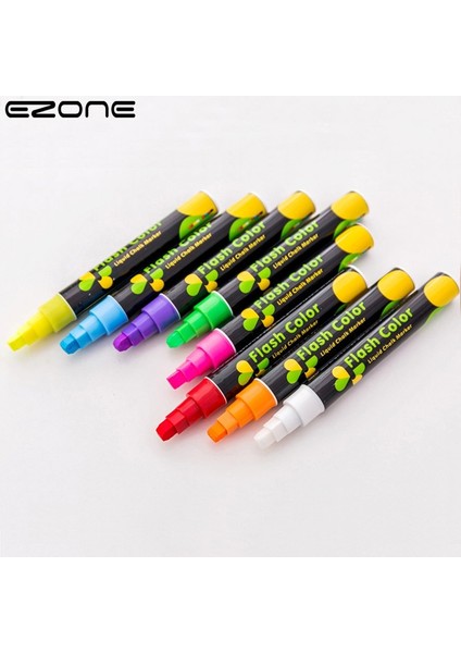 Sarı Stil Ezone Şeker Renk Fosforlu Floresan Kalem Işaretleyici Kalemler Kırtasiye Için LED Yazı Tahtası Boyama Graffiti Ofis Tedarik (Yurt Dışından) fiyatları