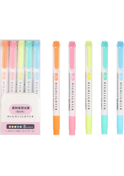 Yeşil Stil Et Yumuşak Ucu Fosforlu Açık Renk Kawaii Işaretleyici Kalem Dıy Fotoğraf Albümü Dergisi Floresan Kalem Öğrenci Kırtasiye (Yurt Dışından)