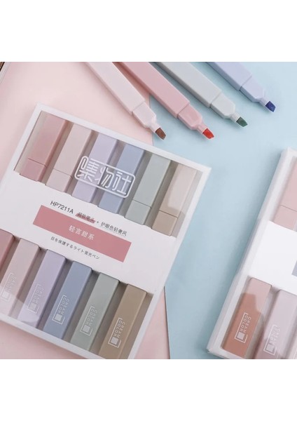 Yeşil Stil Et Yumuşak Ucu Fosforlu Açık Renk Kawaii Işaretleyici Kalem Dıy Fotoğraf Albümü Dergisi Floresan Kalem Öğrenci Kırtasiye (Yurt Dışından) modelleri