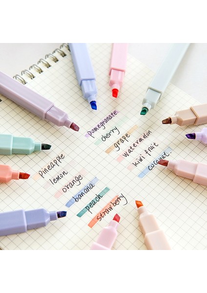 Yeşil Stil Et Yumuşak Ucu Fosforlu Açık Renk Kawaii Işaretleyici Kalem Dıy Fotoğraf Albümü Dergisi Floresan Kalem Öğrenci Kırtasiye (Yurt Dışından) fırsatları