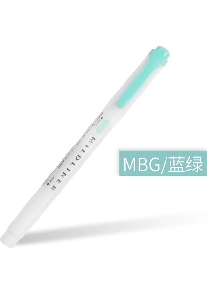 Mbg Mavi Yeşil Tarzı Zebra Wkt7 Mıldlıner Fosforlu Kalemler Pastel Renkler Metin Işaretleyiciler Odak Kalemi Japon Öğrenci Kırtasiye (Yurt Dışından)