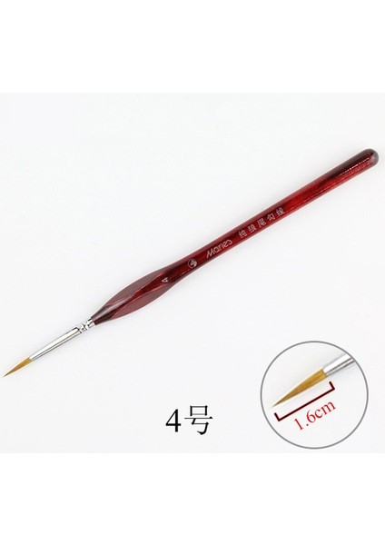 No.4 Tarzı 1 Adet Boya Fırçası Minyatür Detay Fineliner Nail Art Çizim Fırçaları Kurt Akrilik Boyama Malzemeleri Için Yarım Boya Fırçaları (Yurt Dışından) fiyatları