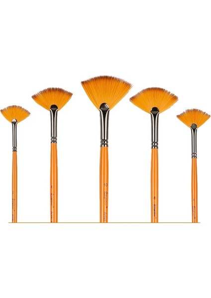 No.4 Tarzı Et Guaj Boyama Kalem Naylon Saç Ahşap Saplı Boya Fırçası Çocuklar Öğrenci Fan Şekil Çizim Fırçaları Sanatçı Fırça Seti (Yurt Dışından) modelleri