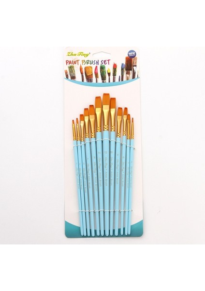 Siyah Stil Profesyonel Boya Fırçaları Farklı Şekil Naylon Saç Sanatçı Akrilik Yağ Suluboya Sanat Malzemeleri Için Boyama Fırçası (Yurt Dışından)