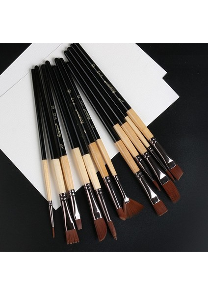 Siyah Stil Profesyonel Boya Fırçaları Farklı Şekil Naylon Saç Sanatçı Akrilik Yağ Suluboya Sanat Malzemeleri Için Boyama Fırçası (Yurt Dışından) fırsatları