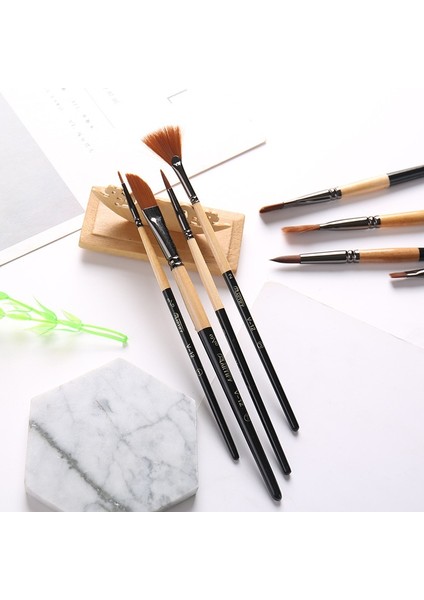 Siyah Stil Profesyonel Boya Fırçaları Farklı Şekil Naylon Saç Sanatçı Akrilik Yağ Suluboya Sanat Malzemeleri Için Boyama Fırçası (Yurt Dışından) indirimleri