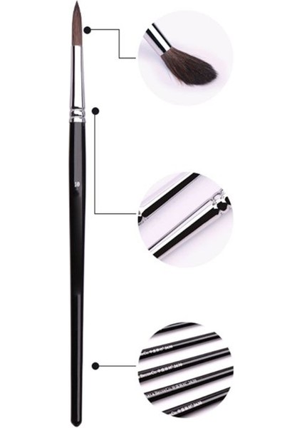 Sincap Saç Siyah Çubuk Mum Işığı Tipi Suluboya Fırçası Fırça Yuvarlak Kafa Guaj Yağlıboya Akrilik Kalem Su Deposu Capac (Yurt Dışından) fırsatları