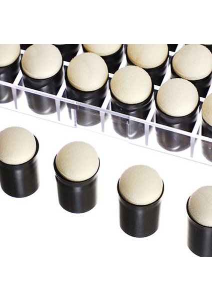 Gn Stili Parmak Sünger Daubers Saklama Kutusu ile 40 Paket Craft Sünger Daubers Çizim Boyama Mürekkep Zanaat Damgalama Kart Yapımı Dıy (Yurt Dışından)