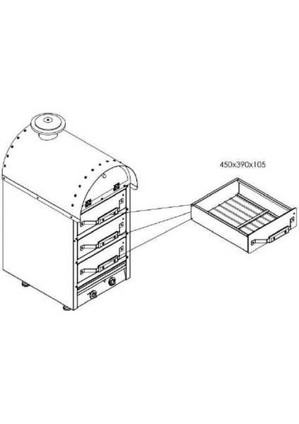 Elektrikli 3 Çekmeceli Kumpir Fırını