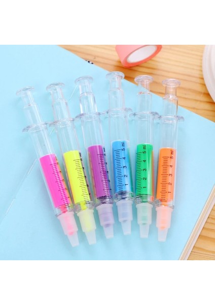 6 Adet Tarzı Bir Dizi Kawaii Şırınga Fosforlu Kalem Suluboya Kalem Işaretleyici Kalem Okul Ofis Malzemeleri (Yurt Dışından) fiyatları