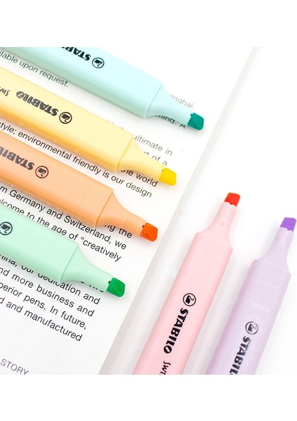 Yeşil 1 Adet Tarzı Stabılo Yeni 275 Fosforlu Kalemler Pastel Işaretleyiciler Kuğu Salıncak 6 Renkler Tek Metin Odak Işaretleme Kalemleri Okul Ofis Için 1 Adet (Yurt Dışından) indirimleri