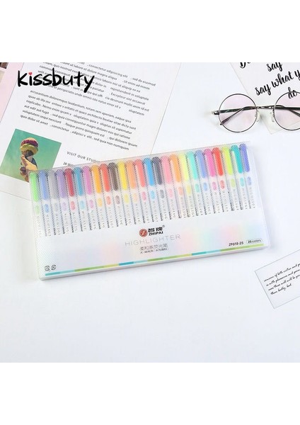 15 Renk-Cde Stili 25 Renk Çift Kafa Fosforlu Kalem Hafif Renkler Floresan Fosforlu Kalemler Sanat Marker Okul ve Ofis Sanat Kırtasiye Tedarik (Yurt Dışından) indirimleri