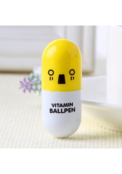 Kırmızı Stil Ute Mini Gülen Yüz Hap Fosforlu Kalem Güzel Karikatür Boyama Kalem Işaretleme Kalemleri Kawaii Kırtasiye Okul Ofis Malzemeleri (Yurt Dışından)