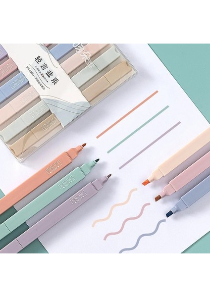 3 Stili Ayarla Et Renkli Fosforlu Kalem Çift Kafa Marker Kırtasiye Hilighter Sanat Marker Öğrenci Marker Kalem Düz Renk Fosforlu Kalemler (Yurt Dışından) fırsatları