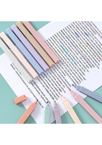 3 Stili Ayarla Et Renkli Fosforlu Kalem Çift Kafa Marker Kırtasiye Hilighter Sanat Marker Öğrenci Marker Kalem Düz Renk Fosforlu Kalemler (Yurt Dışından) indirimleri