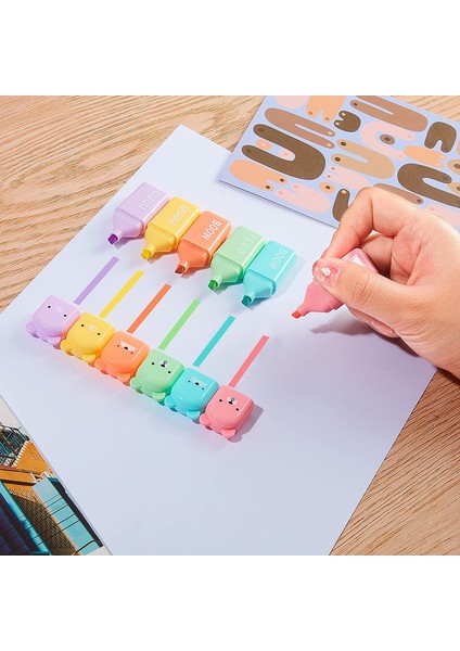 Pero 5 Renk Seti Stili Adet Karikatür Ayı Renk Fosforlu Işaretleyici Kalem Seti Eğik Uç Nokta Kalemi Çizim Vurgulama Araçları Okul A6283 (Yurt Dışından) modelleri