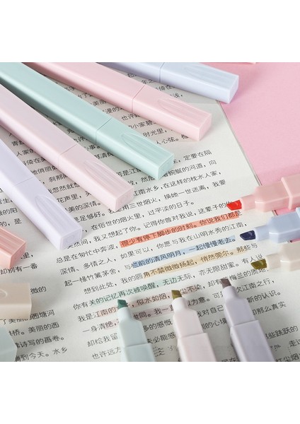 6 Adet-Takım Tarzı 6ADET Yumuşak Uç Fosforlu Kalem Açık Renk Kawaii Işaretleyici Kalem Dıy Fotoğraf Albümü Dergisi Floresan Kalem Okul Öğrenci Kırtasiye (Yurt Dışından) fırsatları