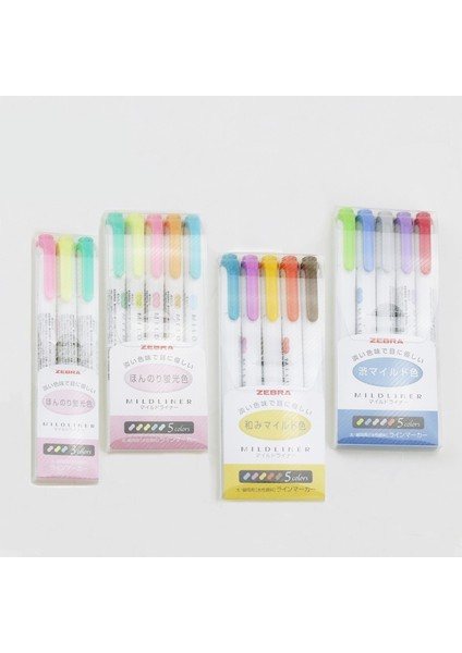 Floresan 5 Adet Tarzı 3 Adet Veya Et Japonya Zebra Hafif Astar Çift Başlı Floresan Kalem Yaratıcı Fosforlu Kalemler Marker Kalem Okul Malzemeleri Kawaii (Yurt Dışından)