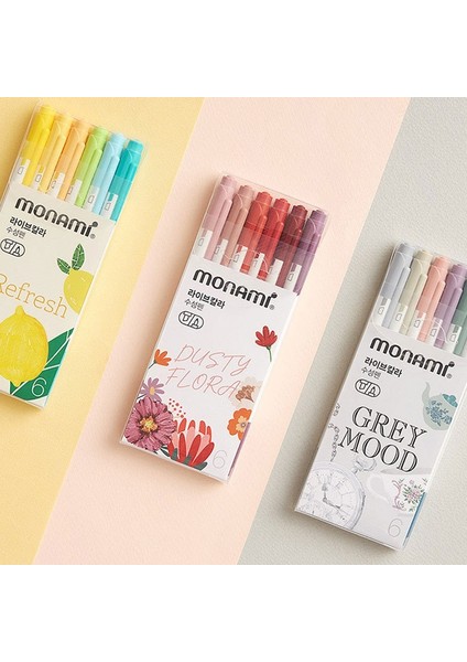 Stili Yenile Monami Kawaii Fosforlu Kalem Pastel Fosforlu Kalem Seti Obliquefineliner Çift Ucu Çizim Kroki Işaretleyiciler Sevimli Okul Kore Kırtasiye (Yurt Dışından) fiyatları