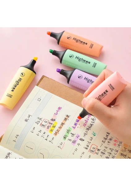 5 Adet Macaron Renk Işaretleyici Fosforlu Kalem Hafif Renkler Vurgulamak Spot Liner Kırtasiye Ofis Aksesuarları Okul Malzemeleri A6713 (Yurt Dışından) fırsatları