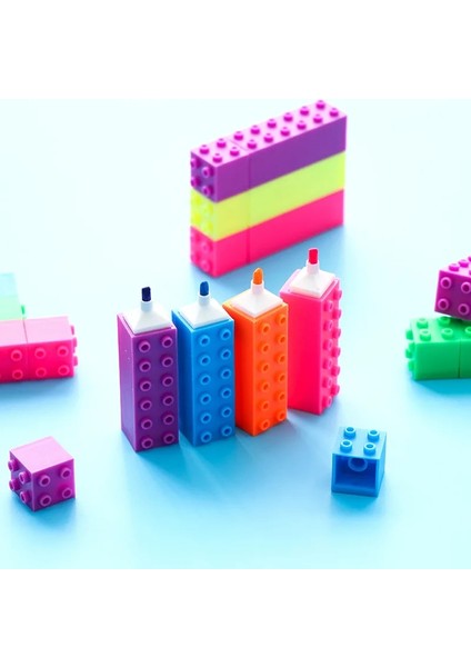 Klasik 6 Renk Seti Stili 6 Adet Mini Yapı Blok Kalem Renk Fosforlu Marker Kalem Yazma Çizim Çocuk Hediye Kırtasiye Ofis Okul Malzemeleri A6201 (Yurt Dışından) modelleri