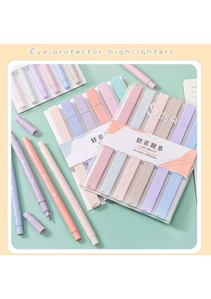 Tatlı-Set Tarzı Et Morandi Macaron Hafif Tatlı ve Tuzlu Çift Başlı Fosforlu Kalem Sevimli Işaretleyici Ins Jel Kalem Seti Çalışma Kırtasiye (Yurt Dışından) fırsatları