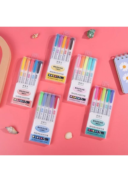 Güneşli Stil Et Japon Kırtasiye Floresan Marker Eğik Kafa Fosforlu Kalemler Okul Boyama Malzemeleri Için (Yurt Dışından) fiyatları