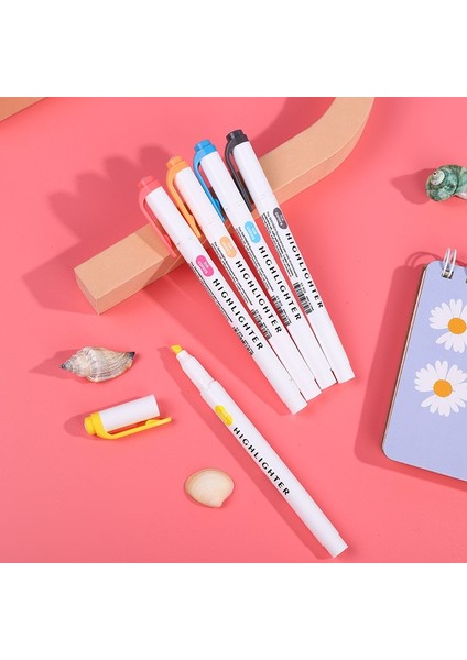 Güneşli Stil Et Japon Kırtasiye Floresan Marker Eğik Kafa Fosforlu Kalemler Okul Boyama Malzemeleri Için (Yurt Dışından) modelleri