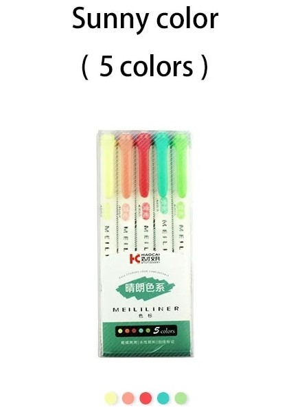 Mavi Stil Fosforlu Kalemler Pastel Işaretleyiciler Sanat Çizimi Için Çift Uçlu Floresan Kalem Doodling Işaretleme Okul Ofis Kırtasiye (Yurt Dışından)