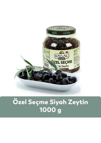 Kavlak Özel Seçme Gemlik Siyah Zeytin 1 kg