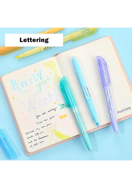 Floresan Sarı Tarzı Lot Silinebilir Fosforlu Kalem Frixion Mürekkep Floresan Pastel Doğa Renk Marker Liner Çizim Yazı Okulu Için A6250 (Yurt Dışından) modelleri