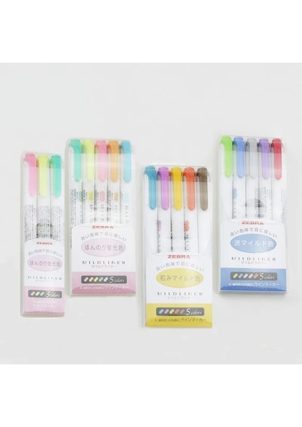 Floresan 3 Adet Tarzı 3 Adet Veya Et Zebra Mildliner Renk Japon Kırtasiye Çift Başlı Floresan Kalem Kancalı Kalem Renk Işaret Kalemi Kawaii (Yurt Dışından)