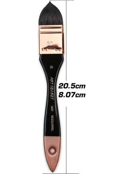 Yuvarlak Kafa-30 Tarzı Premium Roundflat Sanatçı Sincap Saç Boya Fırçası Büyük Yıkama Yumuşak Fırçalar Sanat Boyama Akrilik Suluboya Için Set (Yurt Dışından)