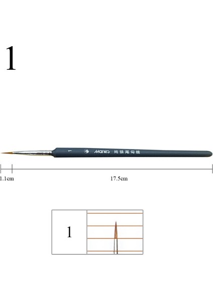 No.10 Tarzı 1 Adet Boya Fırçası Minyatür Detay Fineliner Nail Art Çizim Fırçaları Kurt Akrilik Boyama Malzemeleri Için Yarım Boya Fırçaları (Yurt Dışından) fiyatları