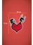 10 x 11 cm Kalp Piston Heart Sticker Motor Araba Kask Laptop Sticker 2