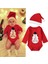 Christmas Noel Yeni Yıl Yılbaşı Ponponlu Noel Baba Şapkalı My First Christmas Kardan Adam Baskılı Bebek Body ve Şapka 2