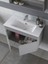 Dalyan 80 cm Banyo Dolabı Renk Mat Gri 2