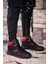 Erkek Sneaker Bot 00122935SIYAH Kırmızı 4