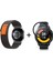 Xiaomi Watch S1 Cırtlı Hasır Kumaş Kordon Kayış + Ekran Koruma Filmi 1