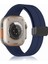 Apple Watch 9 Manyetik Tokalı Silikon Kordon Kayış 1