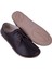 Bayan Koyu Kahverengi Oxford Stil Barefoot Ayakkabı, Taraklı Ayakkabı, 100% El Yapımı ve Napa Deri 1