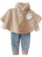Kapüşonlu Bebek Panço Takım 2