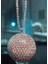 Swarovski Taşlı Büyük Disco Topu Dikiz Aynası Süsü Işıltılı Gösterişli Ayna Süsü Gri Renk 2