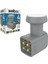 Lnb Dörtlü (Quad) Gold 0.1db 3D 4K Wellbox WXL-104/204 1